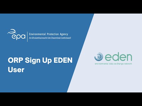 ORP Sign Up EDEN User