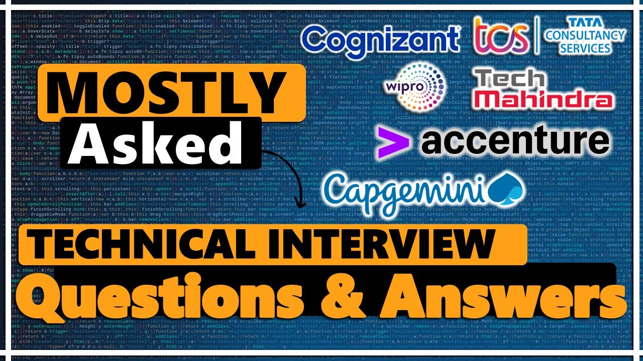 Mostly Asked Technical Interview Questions and answers For Freshers 🔥 ...