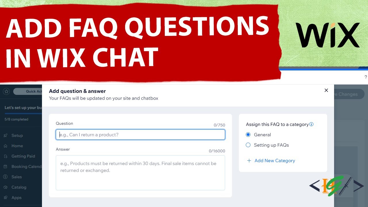 How to Add FAQs in Wix Chat | Add Questions with Answers in Wix Chat App