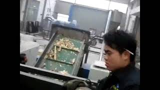 Wood pallet shred and crush system
