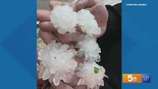 Hail in St. Louis region: What makes some hail spikey instead of smooth?