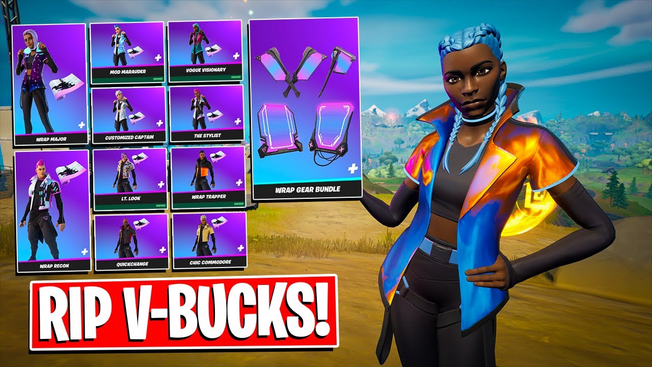 Buying All Wrap Skins Gameplay Combos Before You Buy Fortnite