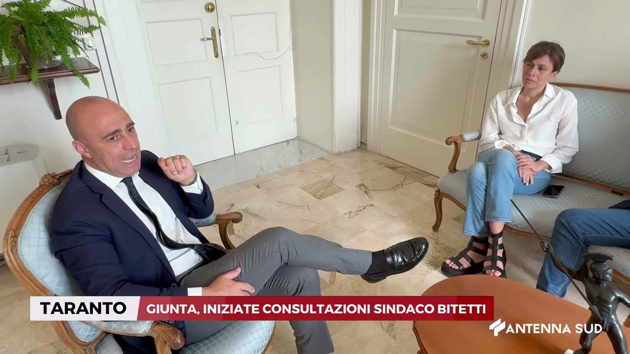 18 GIUGNO 2025   TARANTO   GIUNTA, INIZIATE CONSULTAZIONI SINDACO BITETTI