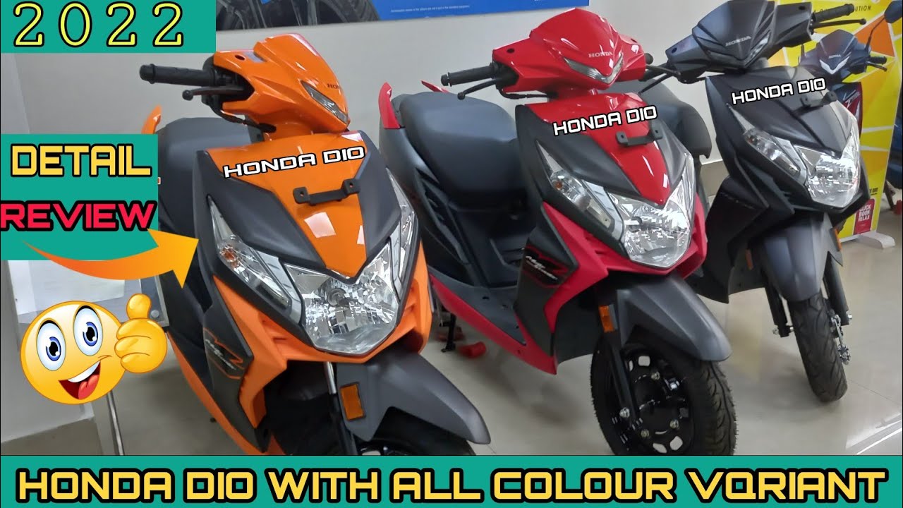 New Honda Dio All Variant Bs6 2022 Model Detail Review | Honda Dio ...