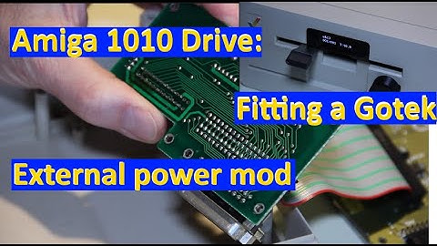 Amiga A1010 External Drive Power Mod and Gotek Install