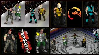 Fire Pro Wrestling World Jack 7 & Prototype Jack vs Scorpion & Sub-Zero