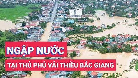 Nhiều huyện ở thủ phủ vải thiều Bắc Giang ngập mênh mông nước