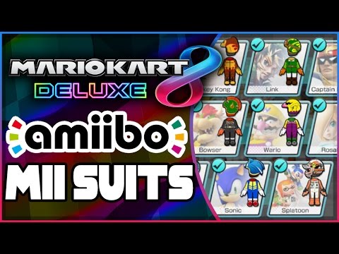 Vidéo: Liste Des Amiibo Mario Kart 8 Deluxe Pour Chaque Costume De Combinaison De Course Mii