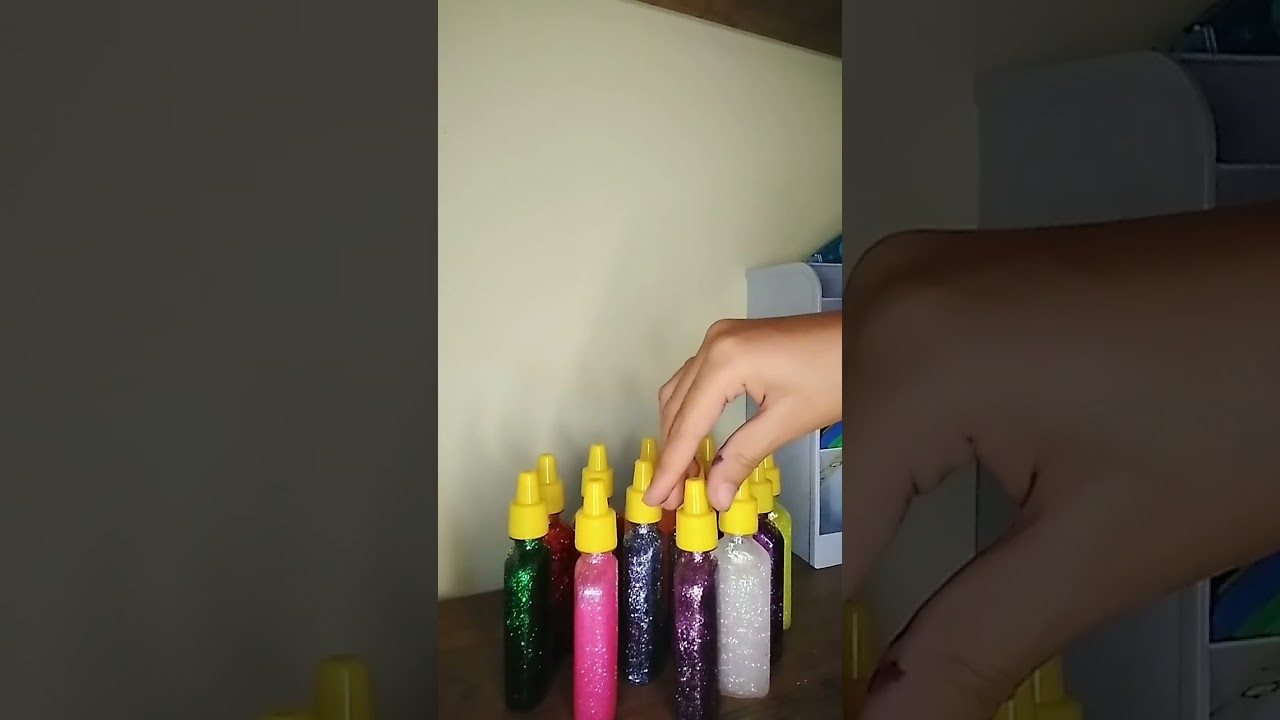 comprei cola de glitter