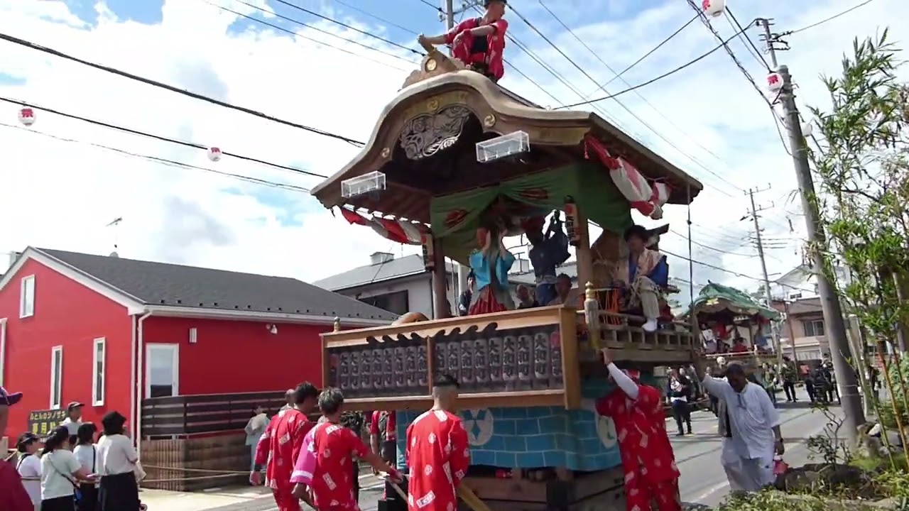 2025年(令和7年)9月13日我孫子市布佐地区 竹内神社例大祭初日　連合渡御 竹内神社宮神輿/三丁目(当番町)、各町子供神輿、かみ町、一丁目、大和町、二丁目
