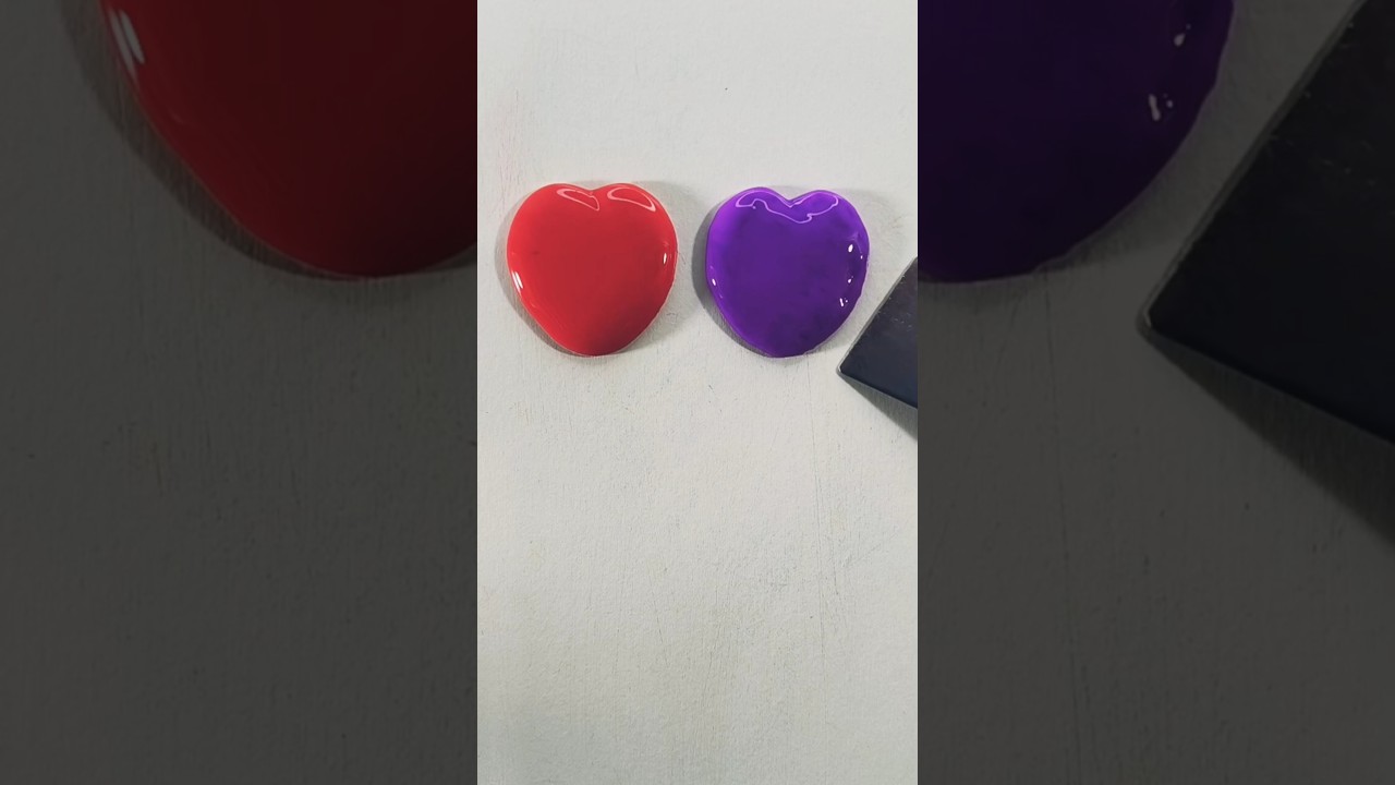 Red ♥️ and violet 💜colour mixing✨ 