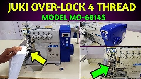 Overlock Sewing Machine  Model Juki MO-6814S l Review+Tutorial