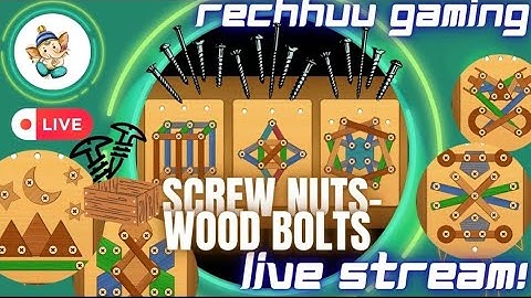 Screw Nuts🪛⚡ & Bolts Puzzle Game 🪵🔩🪛🔩 | Smart Brain Challenge!😱 Hard Level Challenge!😬