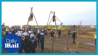 LIVE : German climate protestors block village to be demolished for coal mine
