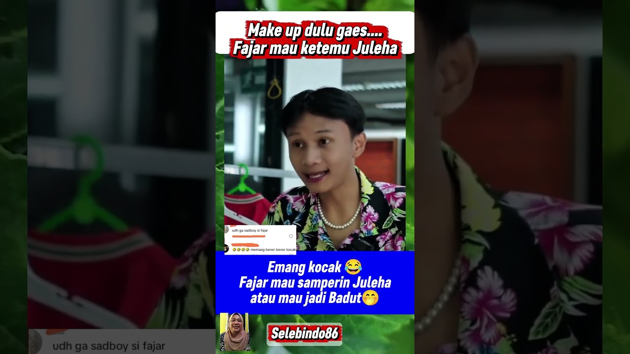 Kocaknya si Fajar😂Fajar lagi Make up hingga salfok ke lipsticknya🤭#shortvideo #short #indonesia