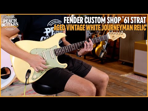 Fender Custom Shop '61 Strat Journeyman Relic Aged Vintage White