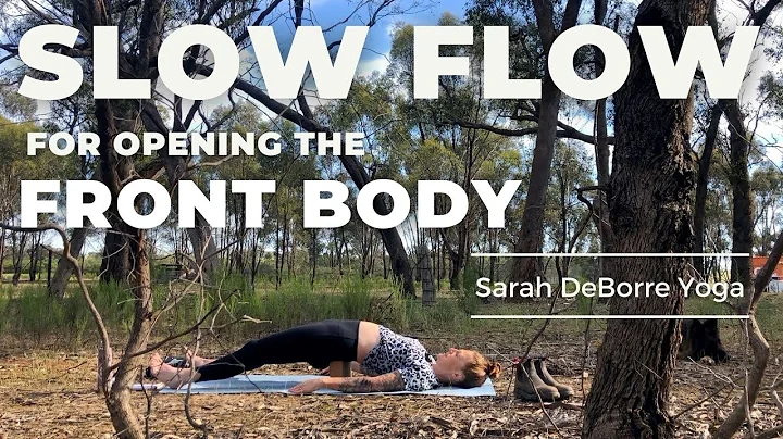 Slow Vinyasa Yoga Flow Opening the Front Body | Sa...