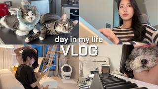 Vlogㅣ드디어 서재가 생겼다ㅣ방 바꾸고 피아노 키보드 설치🎹ㅣ30대 두피관리ㅣ바디프랜드 미니 두피올케어, LG 퓨리케어 360