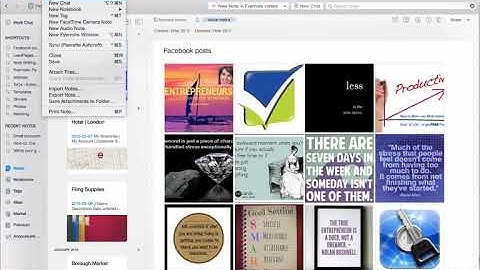 How to create a note in Evernote