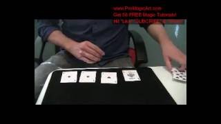 Free Magic Tricks: Easy & Amazing 4 ACES Assembly Tutorial