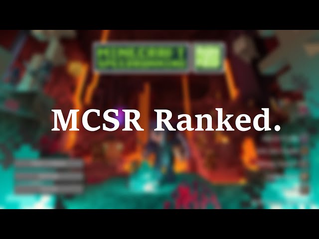 2300 elo in mcsr ranked 