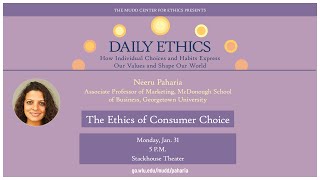 Mudd Center • Daily Ethics speaker Neeru Paharia