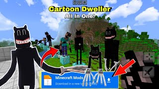 Cartoon Dweller Horror Mod in Minecraft | How to Download & Install [Hindi] Minecraft Horror Mod screenshot 4
