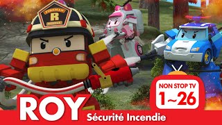 [🚒Sécurité incendie avec ROY] Épisodes Complets | 1~26 Épisodes | 2 Heures | Robocar POLI télé