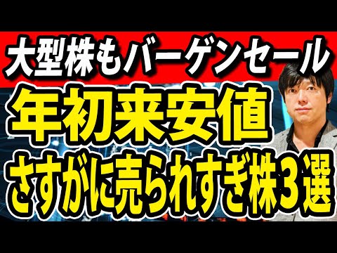 さすがに売られすぎ？この急落で年初来安値接近の人気大型株 ...