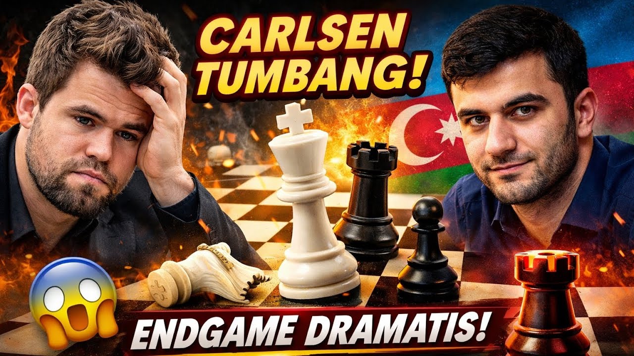 CARLSEN TUMBANG! Rasulov Hancurkan Sang Raja Catur di Endgame Dramatis! ♟️