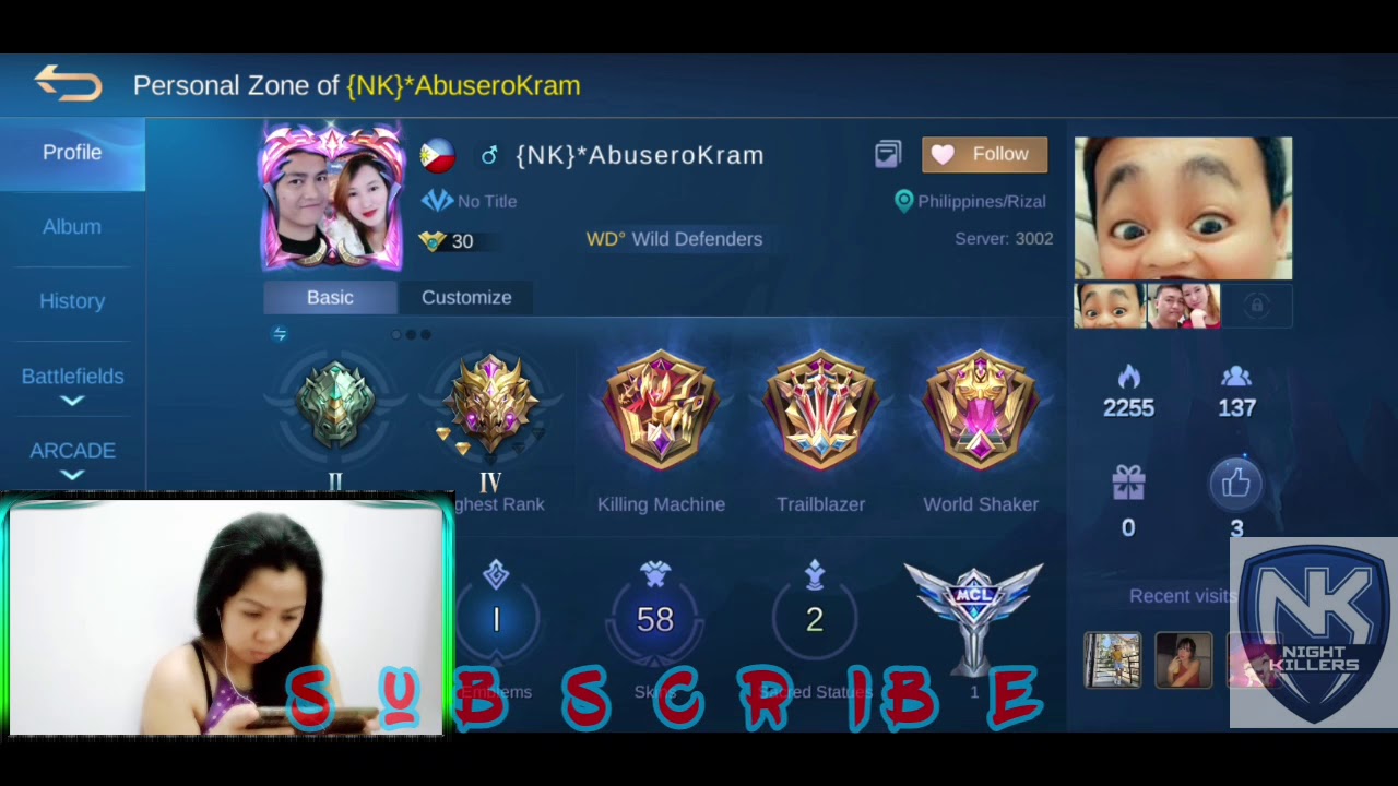 Mobile Legend visit account 😊😉 