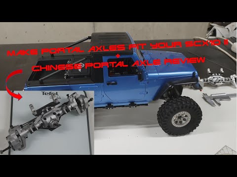 Fitting Portal axles to your crawler   Tips and review of chinese axle for SCX10 II