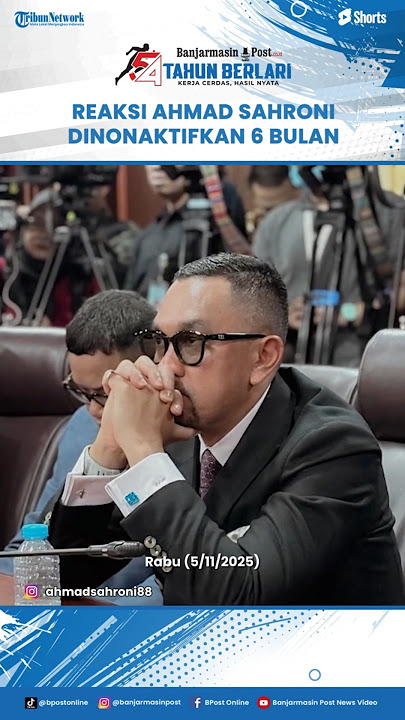 Reaksi Ahmad Sahroni Usai Dinonaktifkan 6 Bulan Oleh MKD DPR RI 'Terima Lapang Dada'