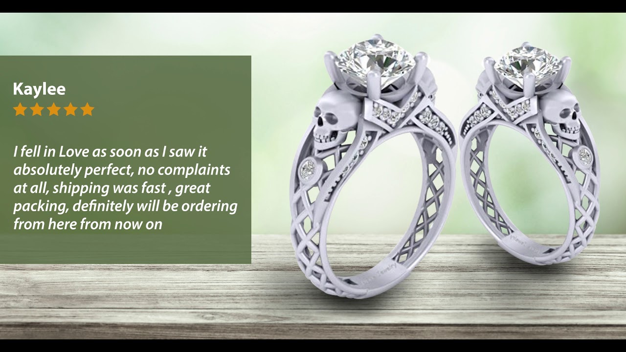 Reviews Of Mesh Gothic Skull Ring Dfine Jewelry Store YouTube