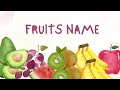 Learn Fruits Name in English 🍓🍊 | Educational Video for Kids 🌈