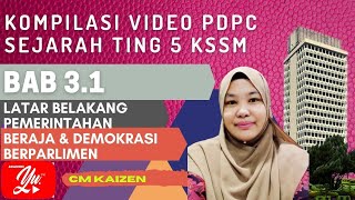 SEJARAH TINGKATAN 5 KSSM - BAB 3 RAJA BERPERLEMBAGAAN DAN DEMOKRASI BERPARLIMEN (PART 1)