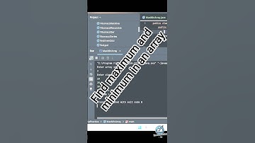 Find Maximum & Minimum in Array 🔥 | Java Coding for Beginners 💻 #shorts#coding #learnwithrehan