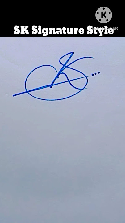 Sk signature style #sk name signature #sk #signature for sk #calligraphy#ytshorts#paon ki jutti song