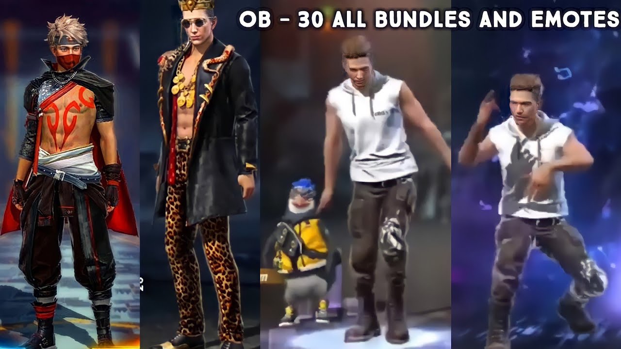 Ob30 all bundles and emotes | Ob30 all new emotes