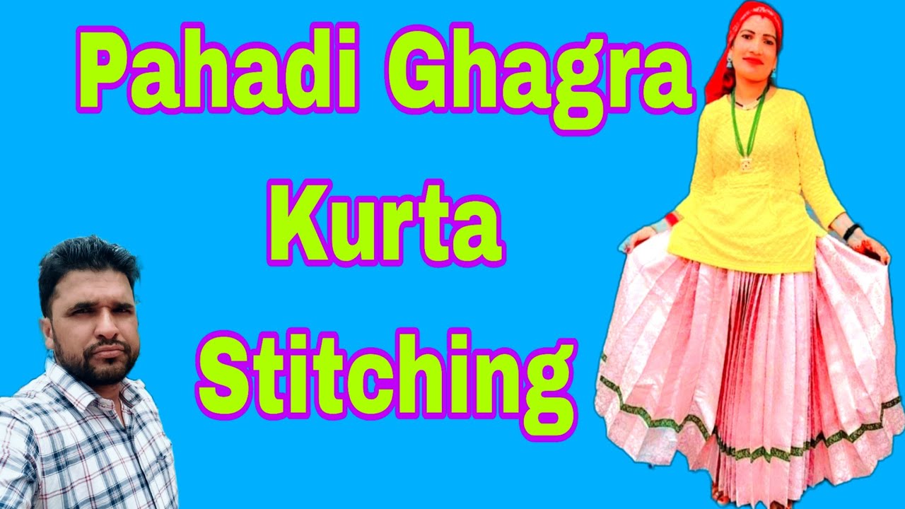 Pahadi Dressing Stitching (Ghagra Kurta) || पहाड़ी लहंगा (घागरा कुर्ता ) Mussoorie Lifestyle vlog.