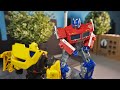 Optimus Roasts Bumblebee Out of this Solar System