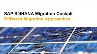 SAP S4HANA Migration Cockpit