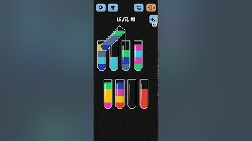 Water Color Sort Level 111 112 113 114 115 WalkThrough Solution Gameplay