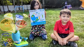 Flying Discs Launcher ! Fun Outdoor Outside Toys ! #Bennol #toys #fun screenshot 5