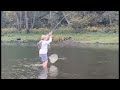 Fly fishing nymph techniques on a bamboo fly rod pay off  large rainbow trout on nymph ozarkseuro