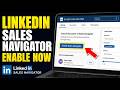 How to enable LinkedIn Sales Navigator for lead targeting - Detailed Guide