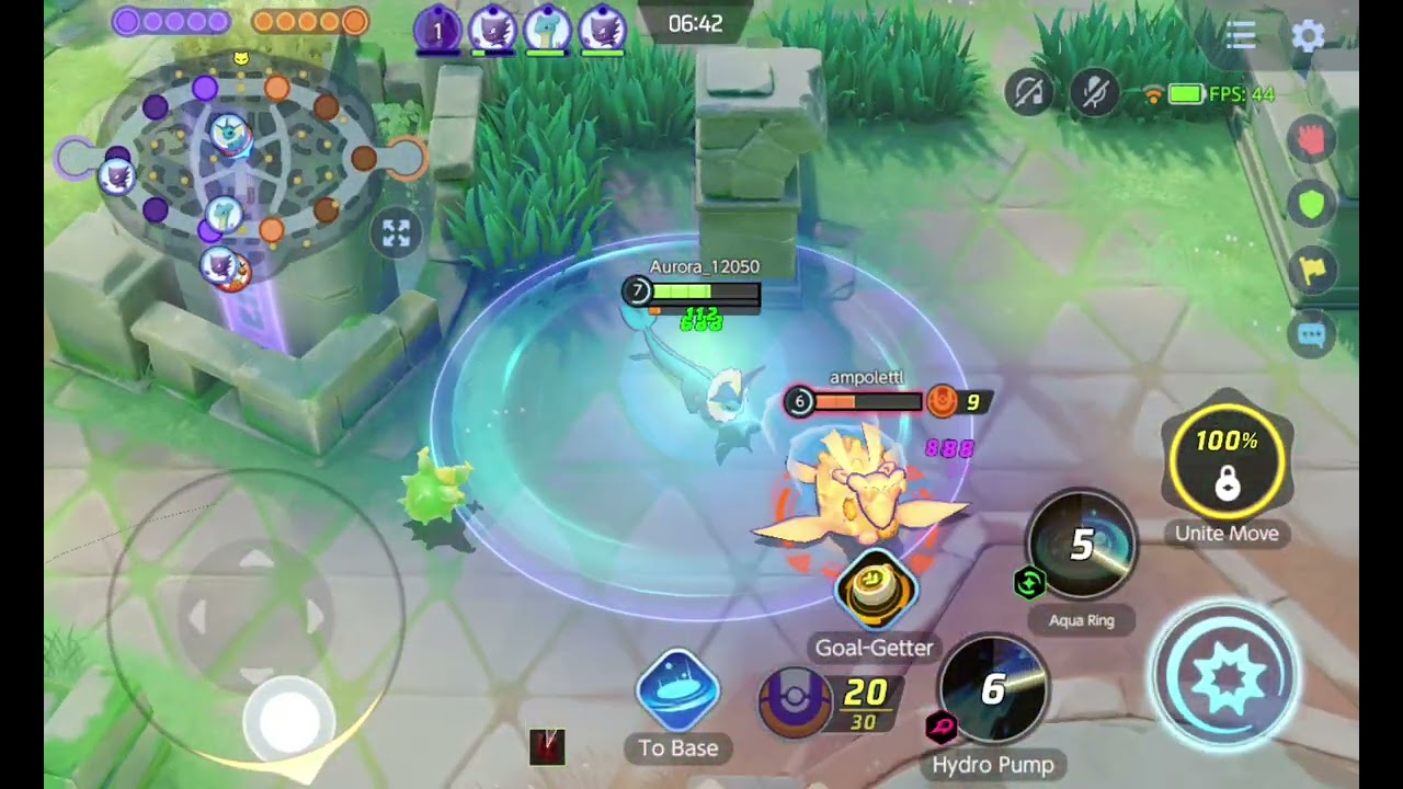 Vaporeon gameplay || Casual - Special Kanto Battle || #AuroraElysgaming, #PokemonUnite 14022026