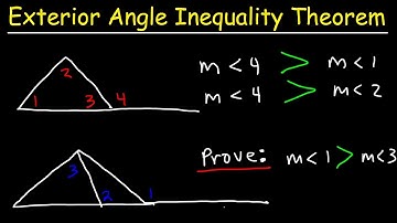 Exterior Angle Inequality Theorem With Two Column Proofs - Geometry