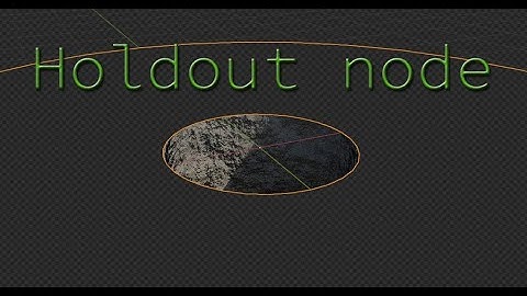 Holdout node Blender 2.83