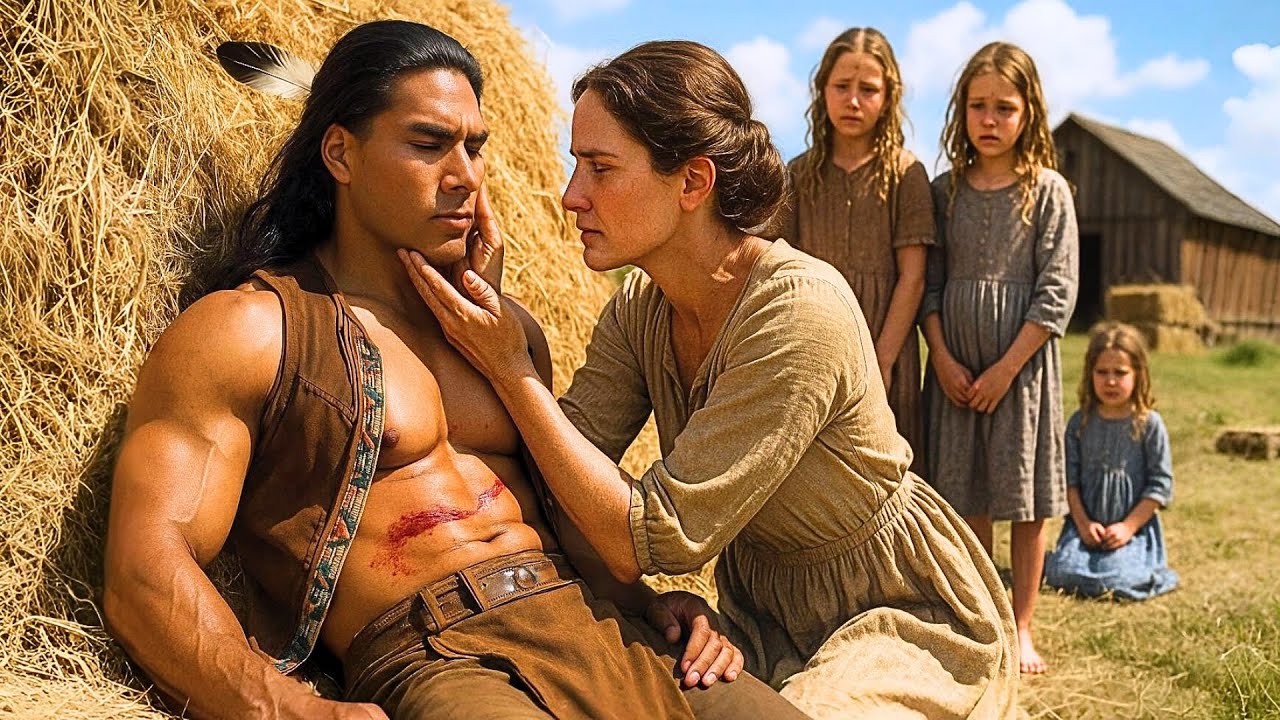 Mujer viuda con 3 hijas salva a un Apache solitario en un granero… y le cambia la vida.